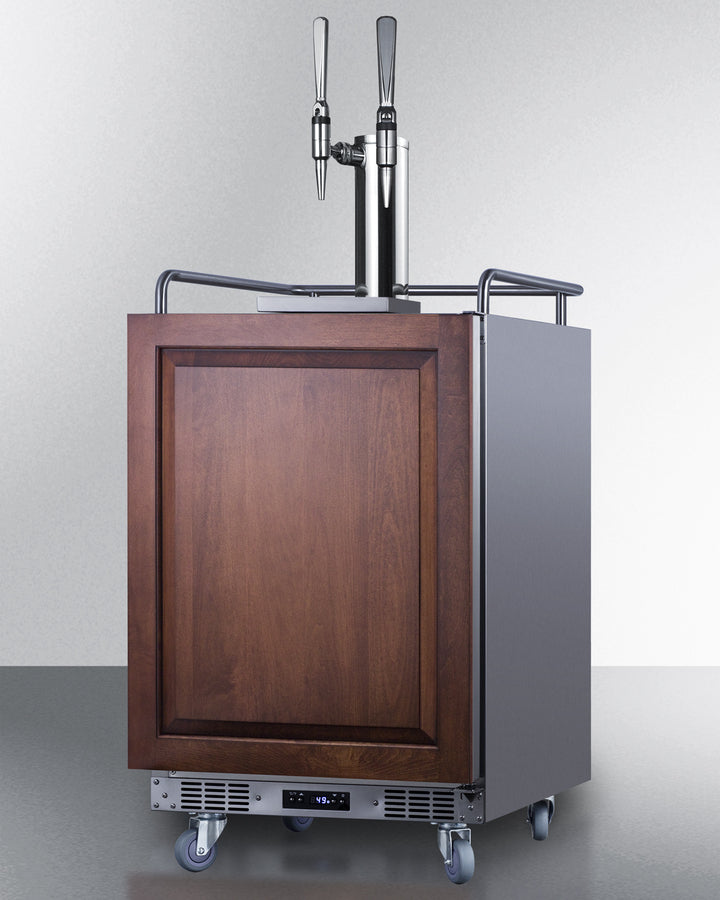 Summit 24" Wide Built-In Nitro Coffee Kegerator (Panel Not Included) - SBC682PNRNCFTWIN