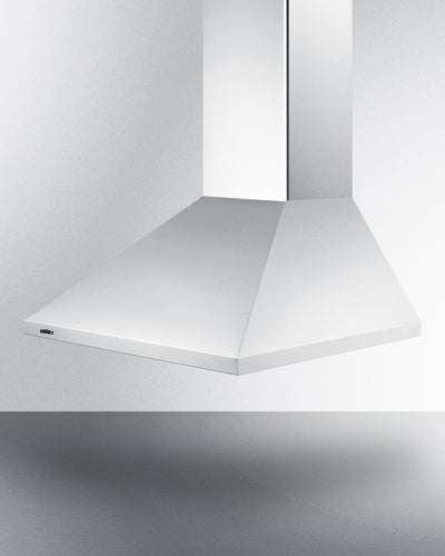 Summit 24" Wide Wall-Mounted Range Hood White - SEH1524SS