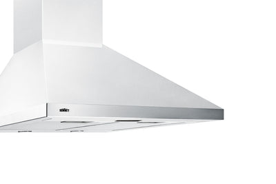 Summit 24" Wide Wall-Mounted Range Hood White - SEH1524SS