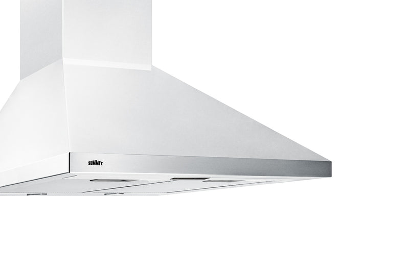 Summit 24" Wide Wall-Mounted Range Hood, ADA-Compliant White - SEH1524SSADA