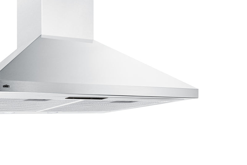 Summit 30" Wide Wall-Mounted Range Hood, ADA-Compliant White - SEH1530SSADA