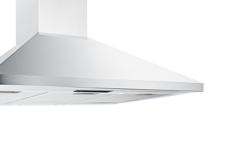 Summit 36" Wide Wall-Mounted Range Hood, ADA-Compliant White - SEH1536SSADA