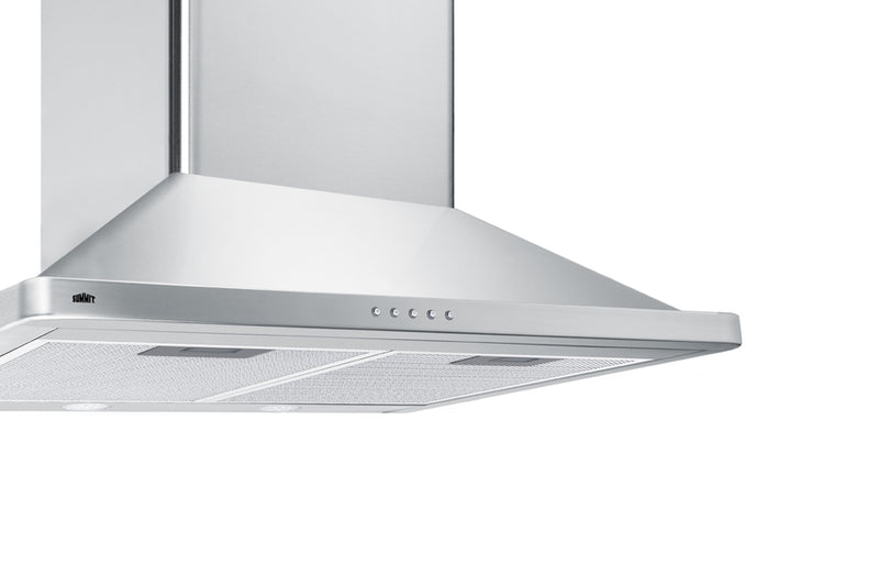 Summit 24" Wide Wall-Mounted Range Hood White - SEH3624SS