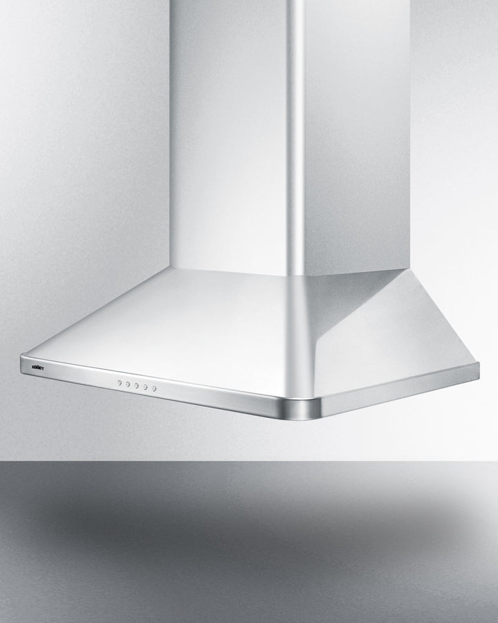 Summit 24" Wide Wall-Mounted Range Hood, ADA-Compliant White - SEH3624SSADA