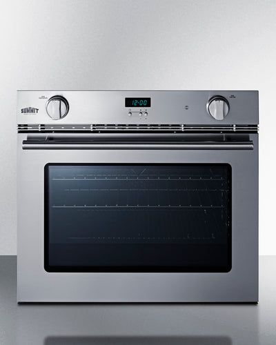 Summit 27" Wide Gas Wall Oven Stainless Steel - SGWOGD27