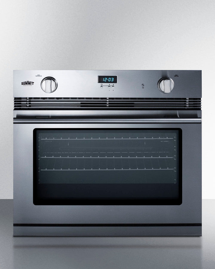 Summit 30" Wide Gas Wall Oven Stainless Steel - SGWOGD30