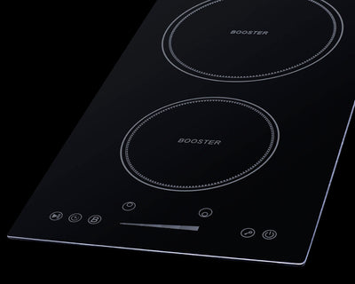 Summit 12" Wide 208-240V 2-Zone Induction Cooktop Black - SINC2B230B