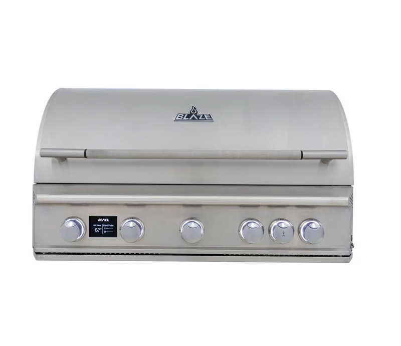 Blaze LTE PRO 40-Inch 5-Burner Built-in Natural Gas Grill w/ Digital Temperature Screen & Rear Infrared Burner - BLZ-5LTEPRO-NG