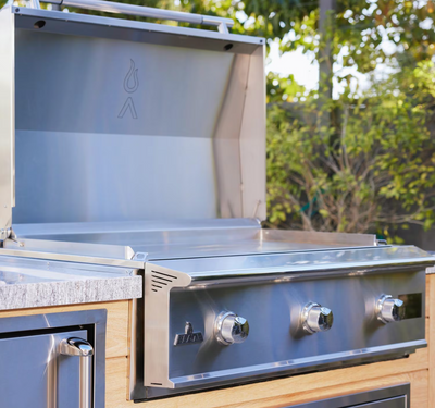 Blaze LTE PRO 40-Inch Built-in Natural Gas Griddle w/ Digital Temperature Screen & Lift-Assist Lid - BLZ-GRIDDLE40-NG