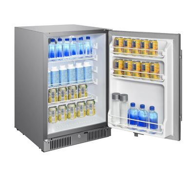 Blaze 20-Inch 4.3 Cu. Ft. Outdoor Rated Refrigerator w/ Lock - BLZ-SSRF20-4.3