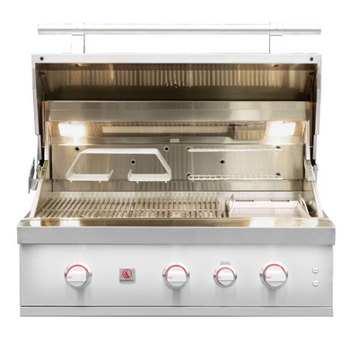 Summerset 36" Quest Grill NG, 3 Burner, Rear Burner, 2 Pcs Warming Rack - QST36-NG