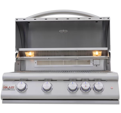 Blaze LTE+ Marine Grade 32-in Propane Gas Grill with Stainless Steel Island- BLZ-4LTE3MG-LP + BLZ-SS-ISLAND-RO
