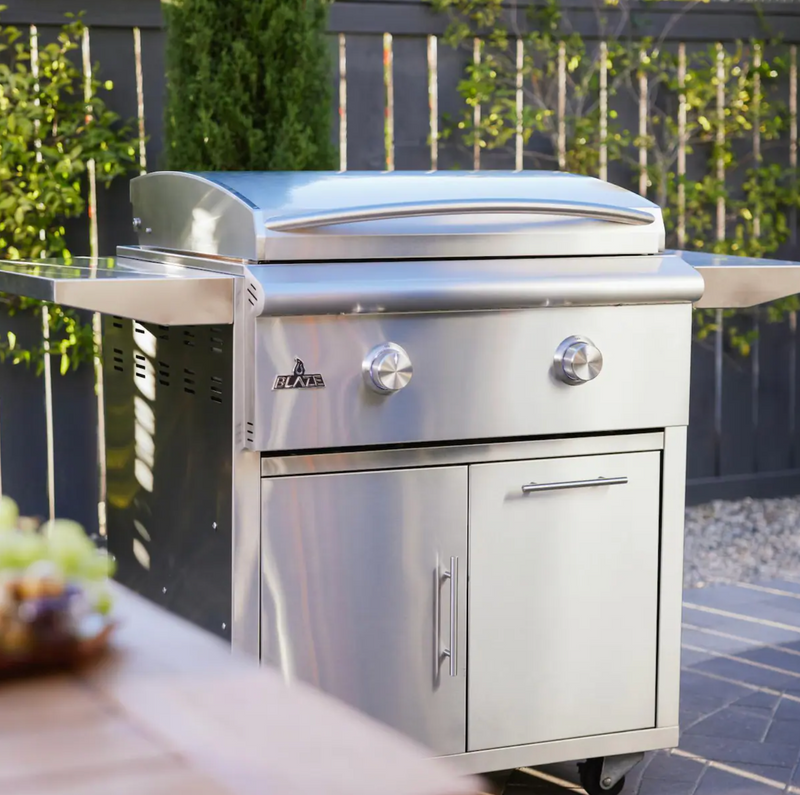 Blaze LTE+ 30-Inch Propane Gas Griddle w/ Lift-Assist Hood- BLZ-GRIDDLE-LTE3-LP + BLZ-GRIDDLE-CART-SC2