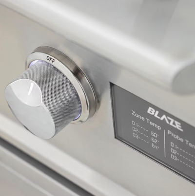 Blaze LTE PRO 40-Inch Built-in Natural Gas Griddle w/ Digital Temperature Screen & Lift-Assist Lid - BLZ-GRIDDLE40-NG + BLZ-GRIDDLE40-CART-LTSC