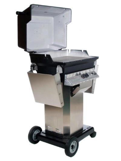 PGS A Series A40 - 2-Burner Stainless Steel Portable Pedestal Base Grill - Natural Gas - A40NG + ASPED + ALC