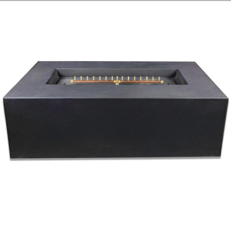 Blaze 60-Inch Rectangular Concrete Propane Fire Pit Table in Phantom - BLZ-60-FTABLE-LP