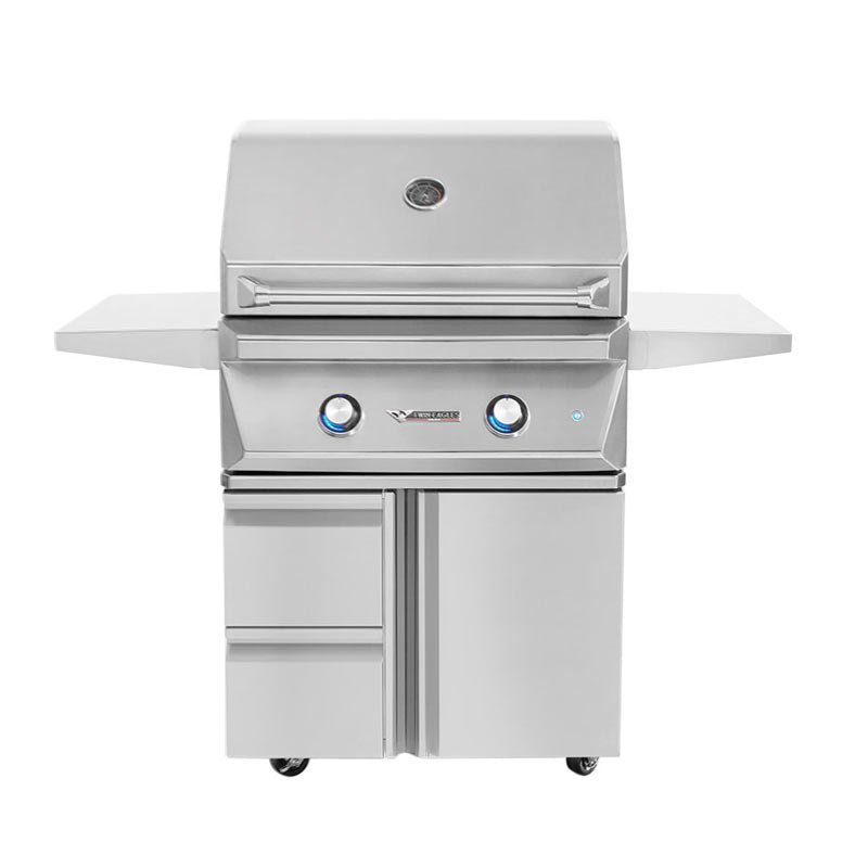 Twin Eagles TEBQ30R-CL + TEGB30SD-B Liquid Propane Gas with Cover and Double Side Burner - PCKG1-TEBQ30R-CL + TEGB30SD-B