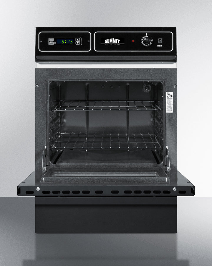 Summit 24" Wide Electric Wall Oven 115V Black - TEM715DK