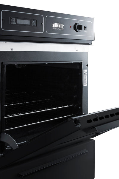 Summit 24" Wide Electric Wall Oven 115V Black - TEM715DK