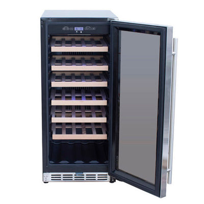 TrueFlame 15" Outdoor Rated Wine Cooler- TF-RFR-15W