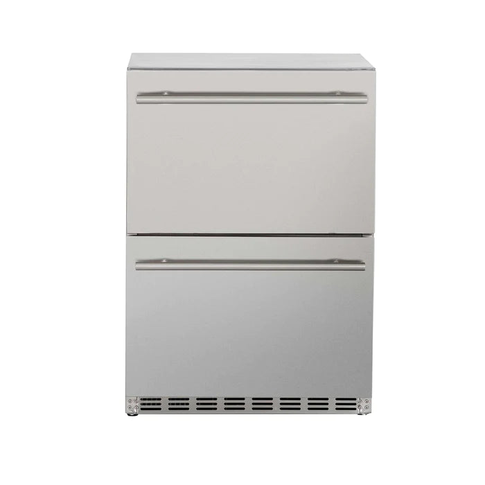 TrueFlame 24" 5.3C Deluxe Outdoor Rated Fridge Right to Left Opening- TF-RFR-24D-R