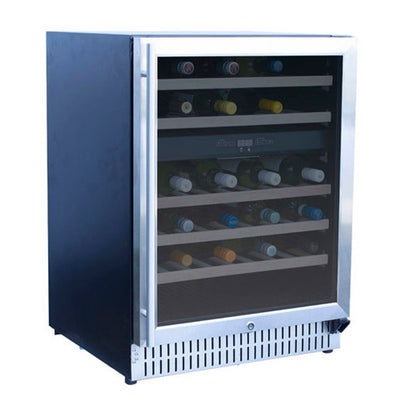 TrueFlame 24" Outdoor Rated Dual Zone Wine Cooler- TF-RFR-24WD