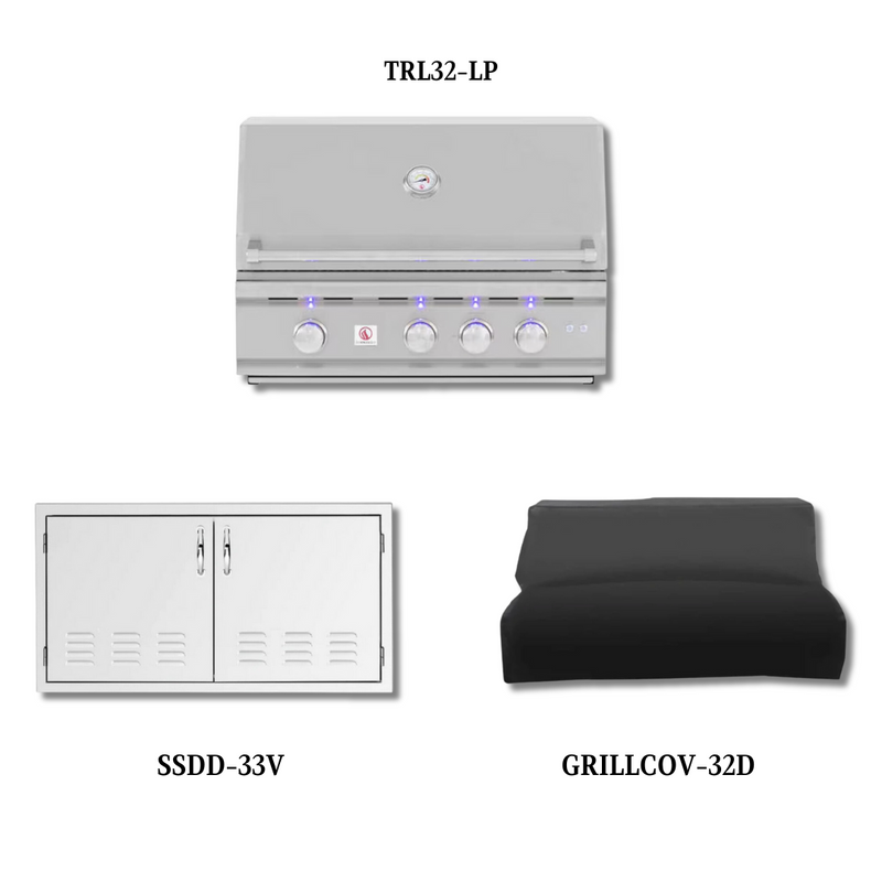 Summerset TRL32-LP with Double Access Doors and Cover - TRL32 -LP-PCKG1