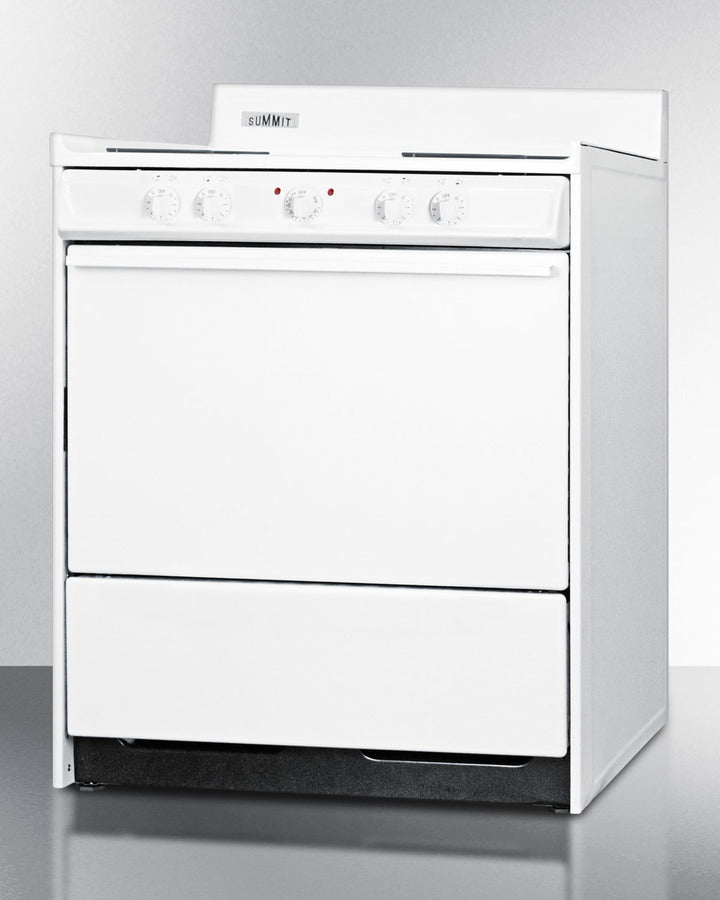 Summit 24" Apartment-Sized Electric Range with Coil Elements White - WEM210