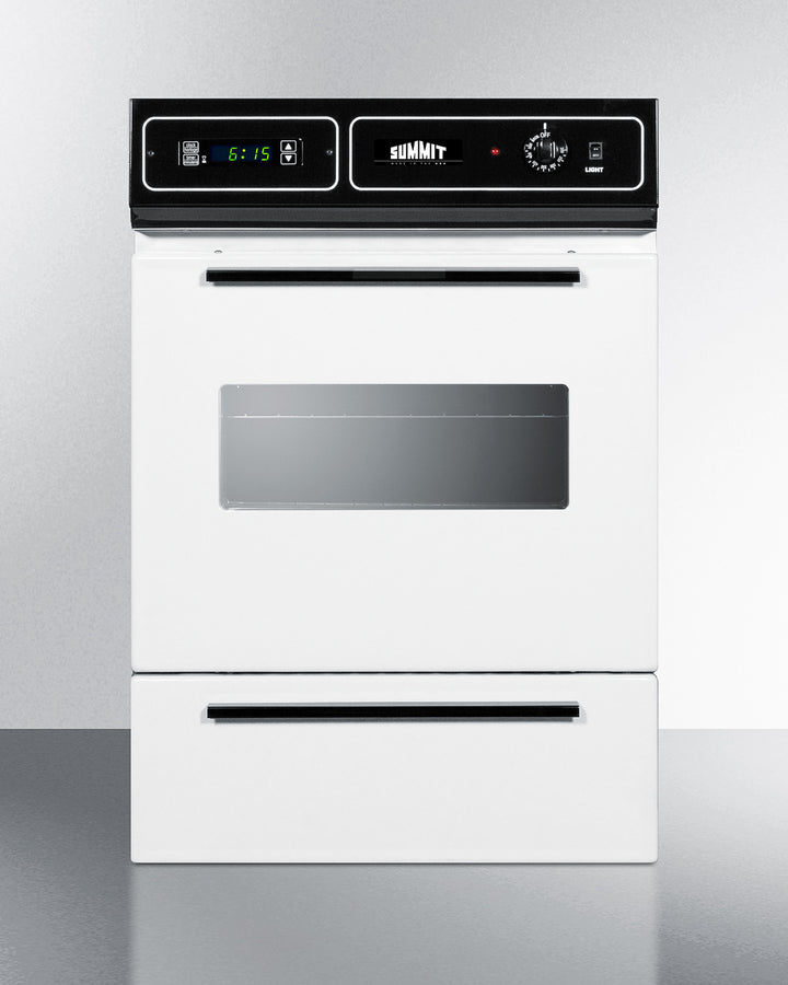 Summit 24" Wide Electric Wall Oven, 115V White - WEM715KW