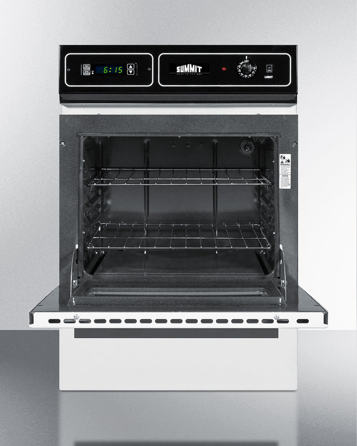 Summit 24" Wide Electric Wall Oven, 115V White - WEM715KW