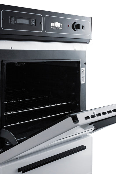 Summit 24" Wide Electric Wall Oven, 115V White - WEM715KW