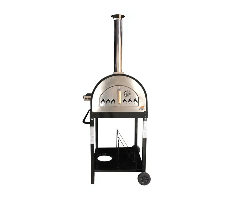 WPPO Hybrid 25 Wood/Gas-Fired Oven/Pizza Oven - Black - WKE-04WG-BLK