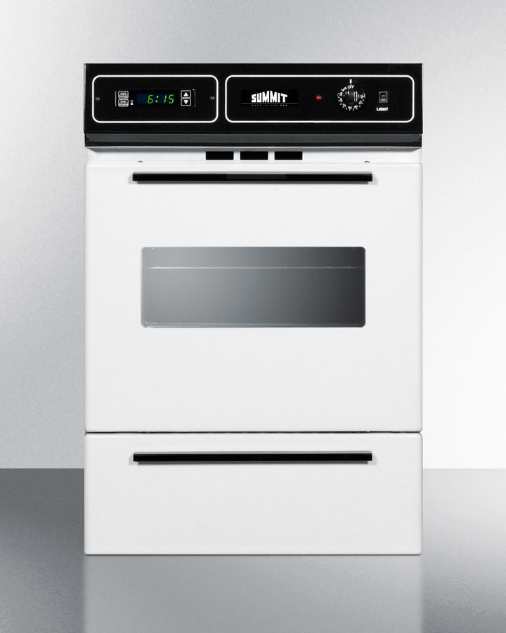 Summit 24" Wide Gas Wall Oven White - WTM7212KW