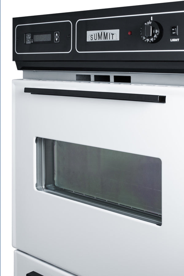 Summit 24" Wide Gas Wall Oven White - WTM7212KW