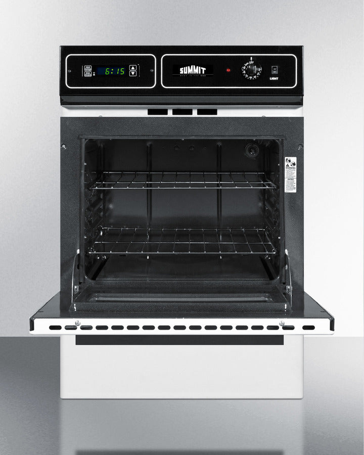 Summit 24" Wide Gas Wall Oven White - WTM7212KW