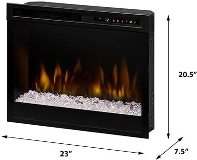 Dimplex Multi-Fire XHD 23-inch Plug-in Electric Firebox with Acrylic Ember Media Bed- XHD23G