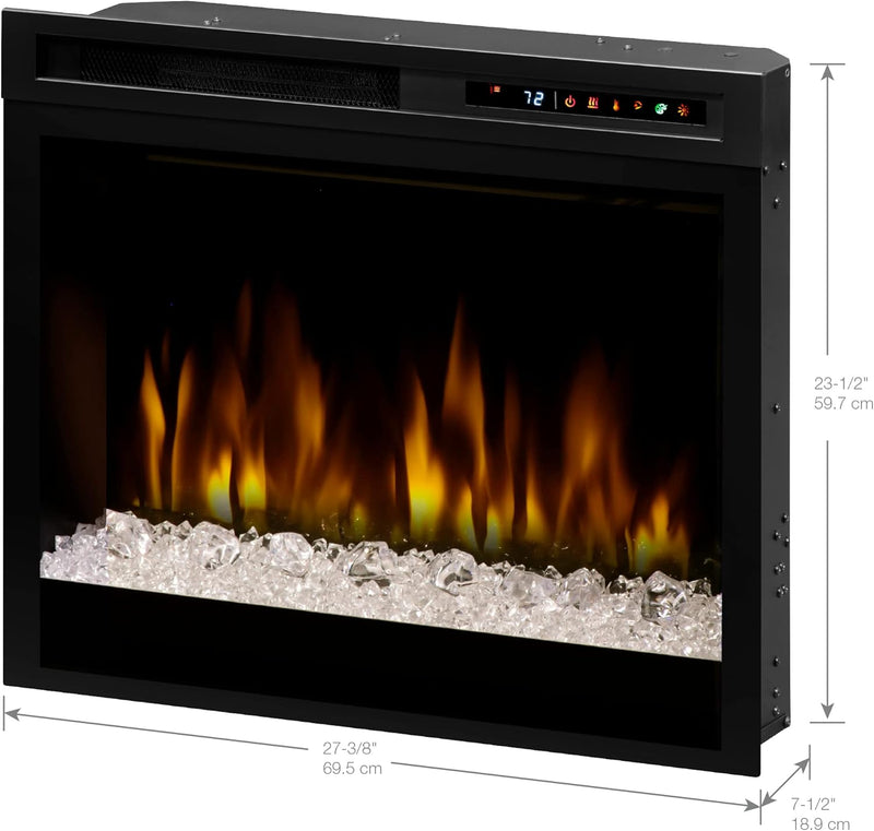 Dimplex Multi-Fire XHD 28-inch Plug-in Electric Firebox with Acrylic Ember Media Bed- XHD28G