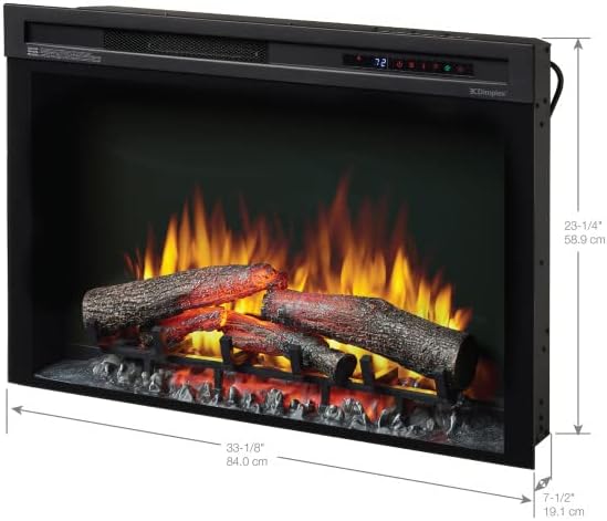 Dimplex Multi-Fire XHD 33-inch Plug-in Electric Firebox with Logs- XHD33L