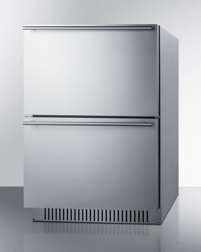 Summit 24-Inch Outdoor Drawer Refrigerator Stainless Steel - ADRD241CSS