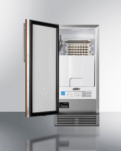 Summit - Built-In 50 lb. Clear Icemaker (Panel Not Included) - BIM44GCSSIF