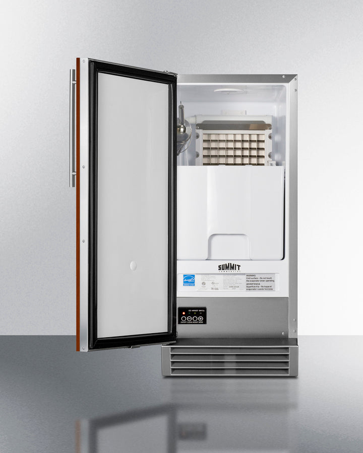 Summit - Built-In 50 lb. Clear Icemaker (Panel Not Included) - BIM44GCSSIF