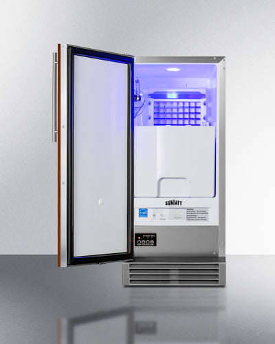 Summit - Built-In 50 lb. Clear Icemaker (Panel Not Included) - BIM44GCSSIF