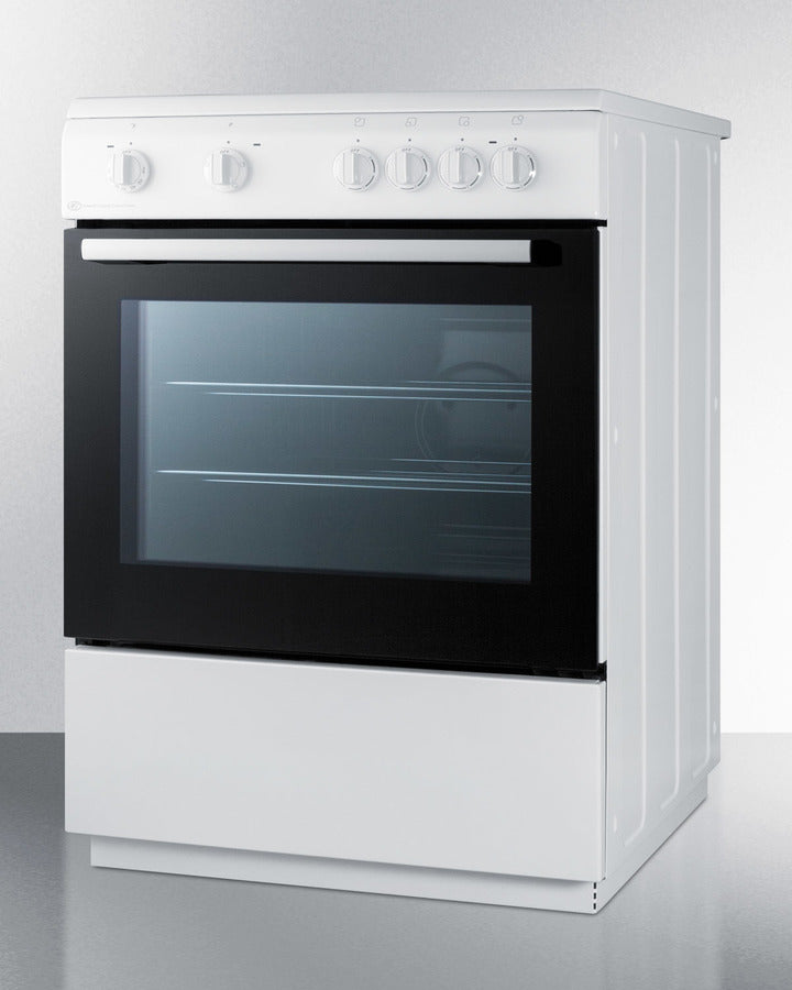 Summit - 24" Wide Smooth Top Electric Range - CLRE24WH