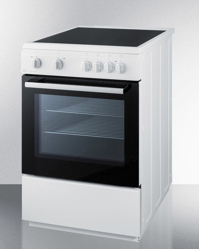 Summit - 24" Wide Smooth Top Electric Range - CLRE24WH