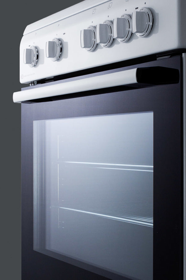 Summit - 24" Wide Smooth Top Electric Range - CLRE24WH