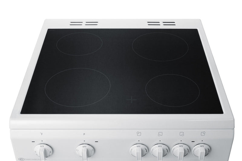 Summit - 24" Wide Smooth Top Electric Range - CLRE24WH