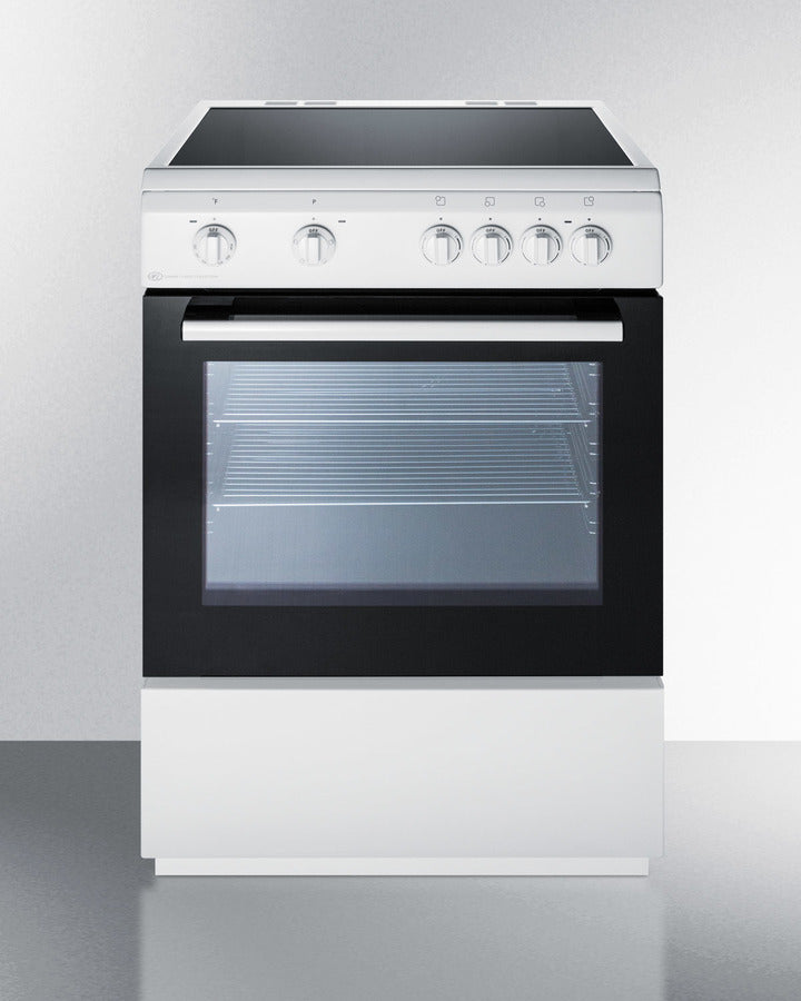 Summit - 24" Wide Smooth Top Electric Range - CLRE24WH