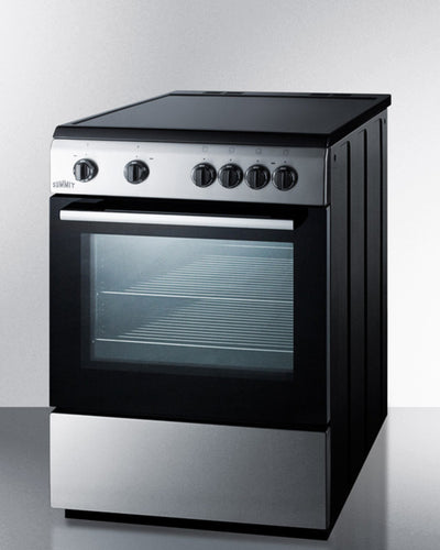 Summit - 24" Wide Smooth Top Electric Range - CLRE24