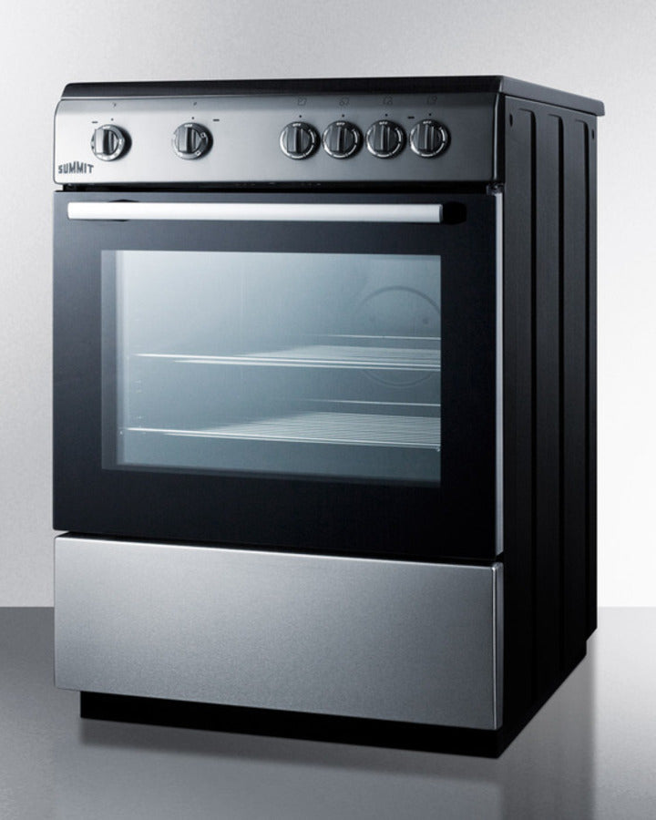 Summit - 24" Wide Smooth Top Electric Range - CLRE24