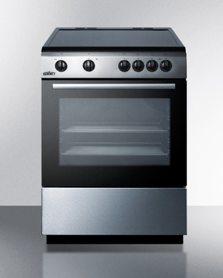 Summit - 24" Wide Smooth Top Electric Range - CLRE24